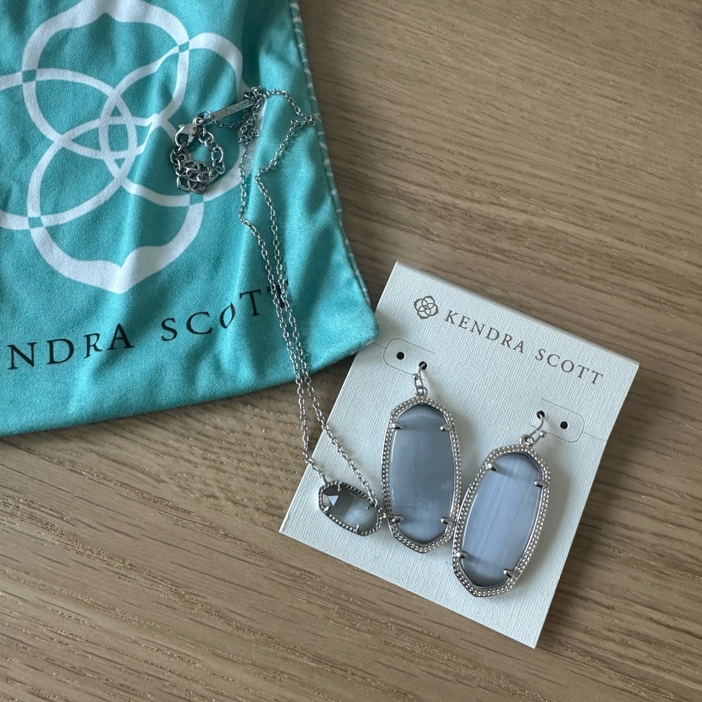 Kendra Scott Elle Earrings and Elisa Pendant